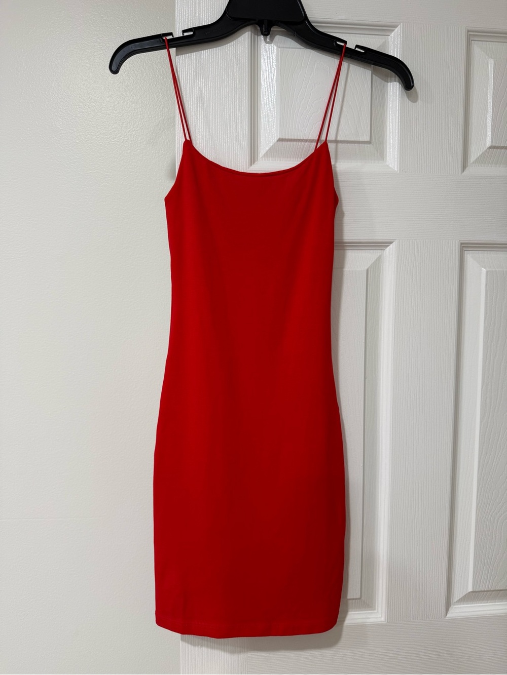 Zara Red Spaghetti-Strap Mini Dress